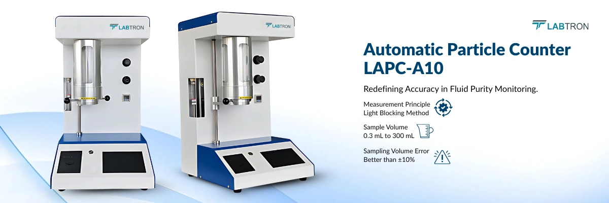 Automatic Particle Counter LAPC-A10 | Light Blocking Method | 0.3 to 300ml sample volume