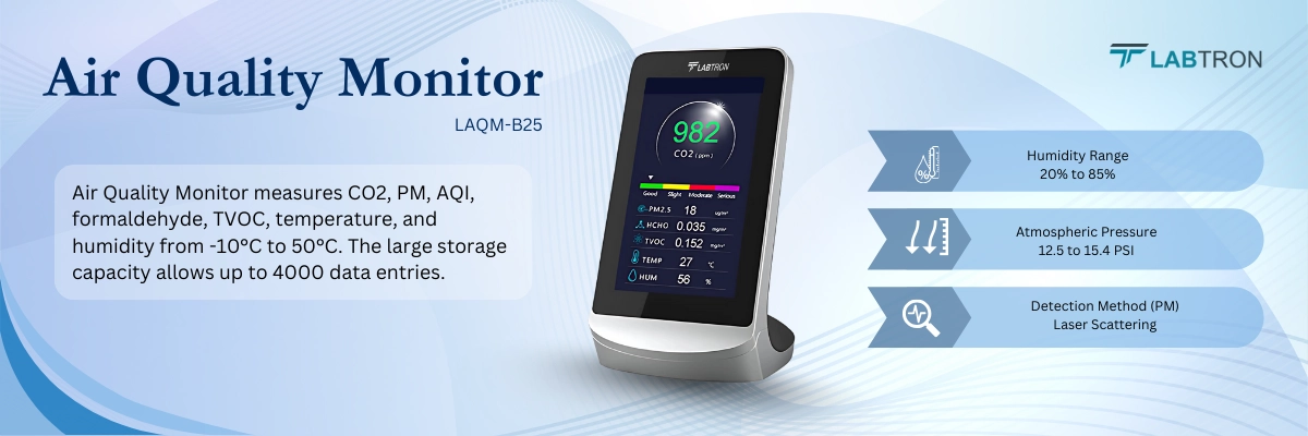 Air Quality Monitor LAQM-B25 | Temperature Range -10°C to 50°C | Atmospheric Pressure 12.5 to 15.4 PSI