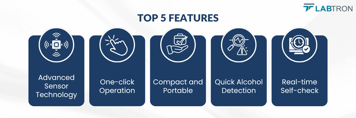 Breathalyzer LBA-A10 | Advanced Sensor Technology | One-click Operation