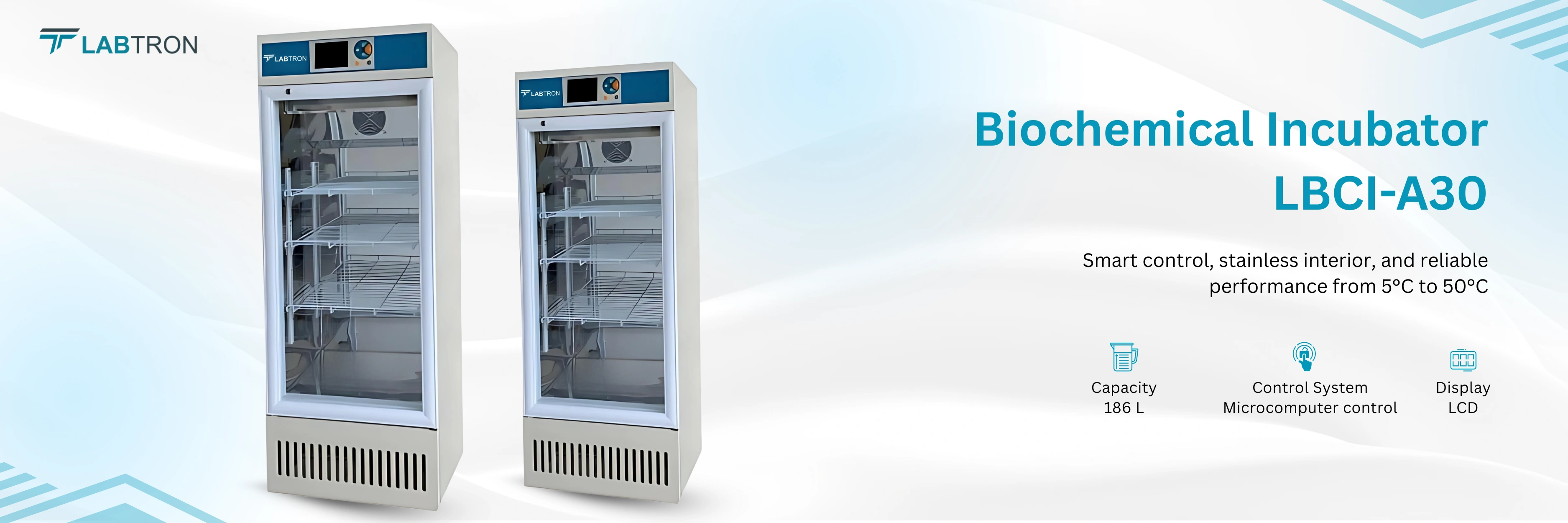 Biochemical Incubator LBCI-A30 | Capacity 186 L | Temperature Range 5℃ to 50℃