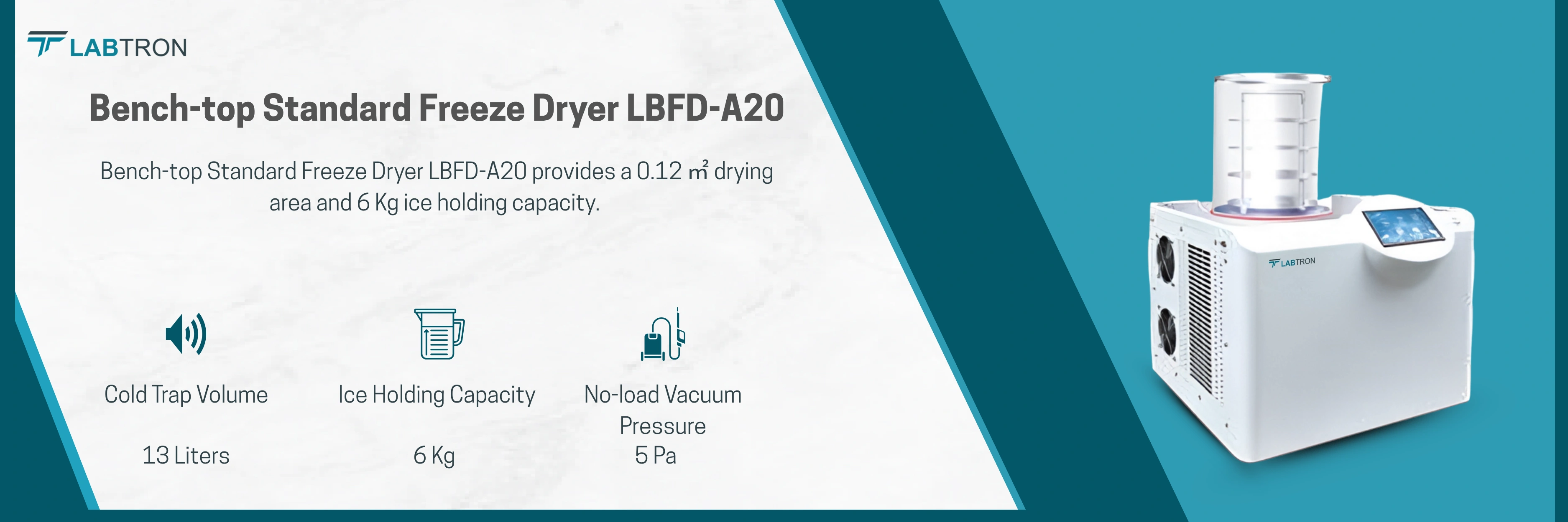 Bench-top Standard Freeze Dryer LBFD-A20 Banner_Description