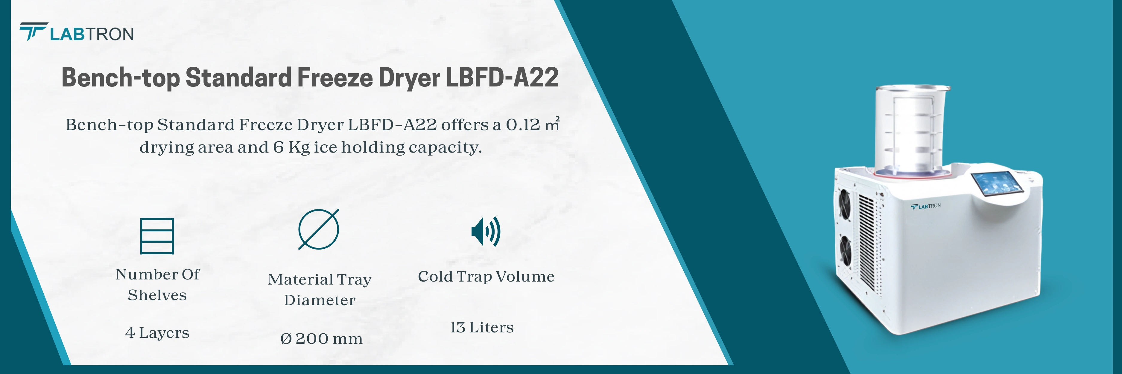 Bench-top Standard Freeze Dryer LBFD-A22 Banner_Description