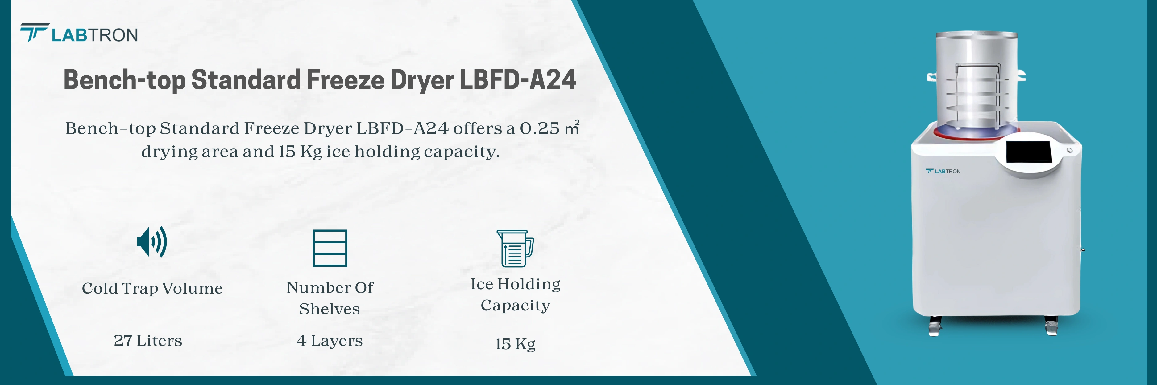 Bench-top Standard Freeze Dryer LBFD-A24 Banner_Description