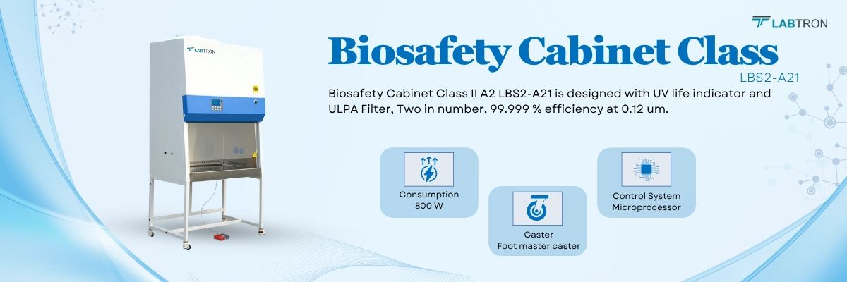 Biosafety Cabinet Class II A2 LBS2-A21Maximum Opening	420 mm (17 inch) Biosafety Cabinet Class II A2 LBS2-A21Maximum Opening	420 mm (17 inch)
