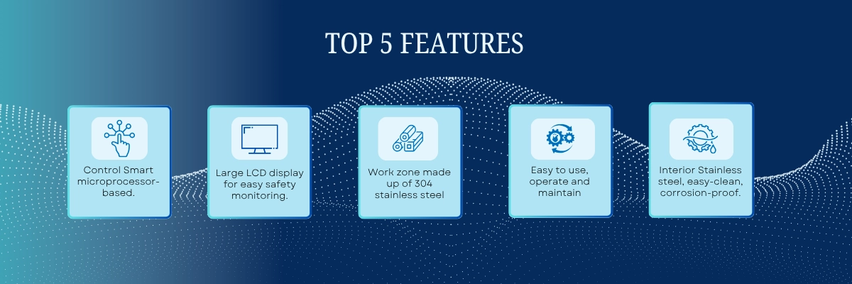 Biosafety Cabinet Class II A2 LBS2-A23Designed with universal caster with brake and leveling feet Biosafety Cabinet Class II A2 LBS2-A23Designed with universal caster with brake and leveling feet