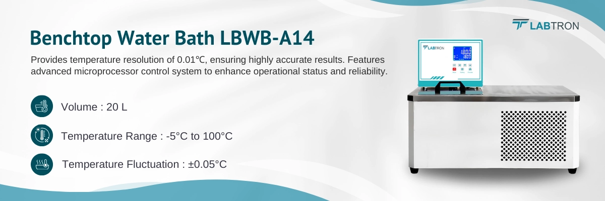 Benchtop Water Bath LBWB-A14 Banner
