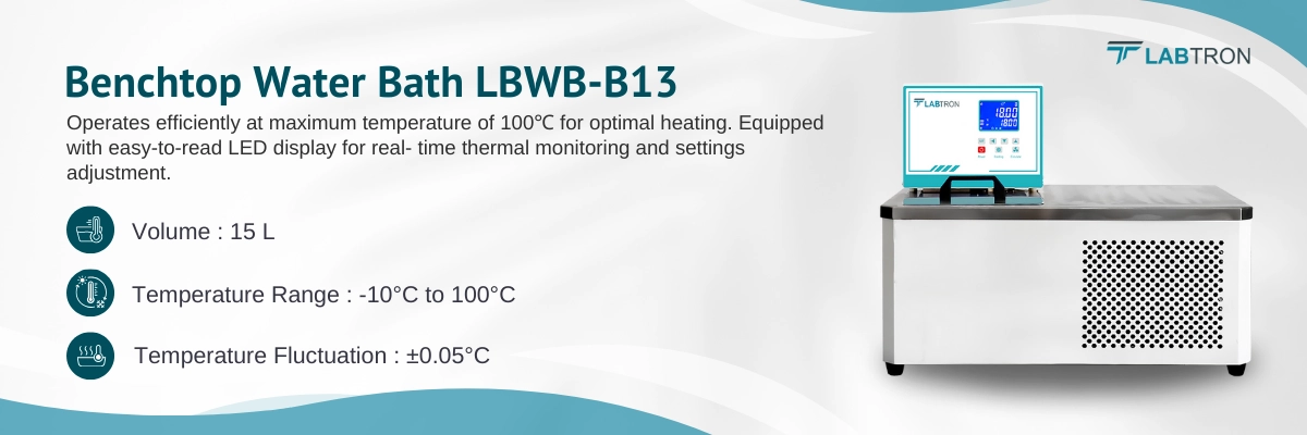 Benchtop Water Bath LBWB-B13 Banner