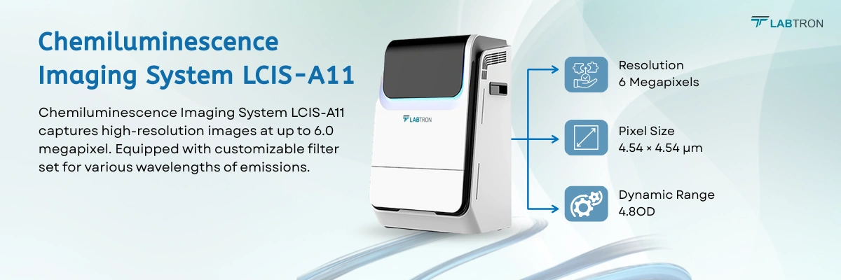 Chemiluminescence Imaging System LCIS-A11 Pixel Density	16bit (65536 Grey scales)