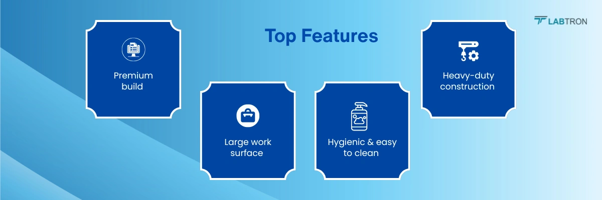 Clean Table LCLT-A20 | Premium build | Large work surface