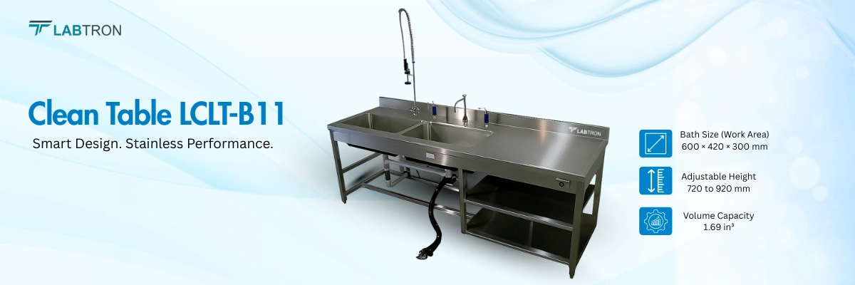 Clean Table LCLT-B11 | Adjustable Height | Large Bath size
