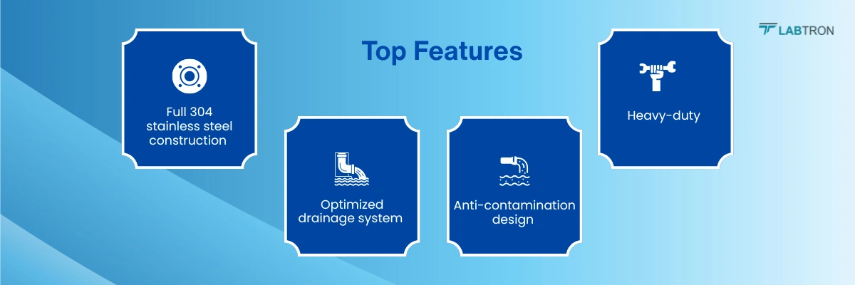 Clean Table LCLT-A10 | Anti-contamination design | Heavy duty