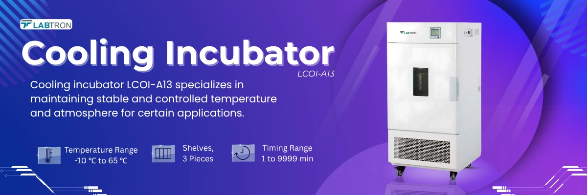 Cooling incubator LCOI-A13 | Timing Range 1 to 9999 min | Shelves 3 pieces