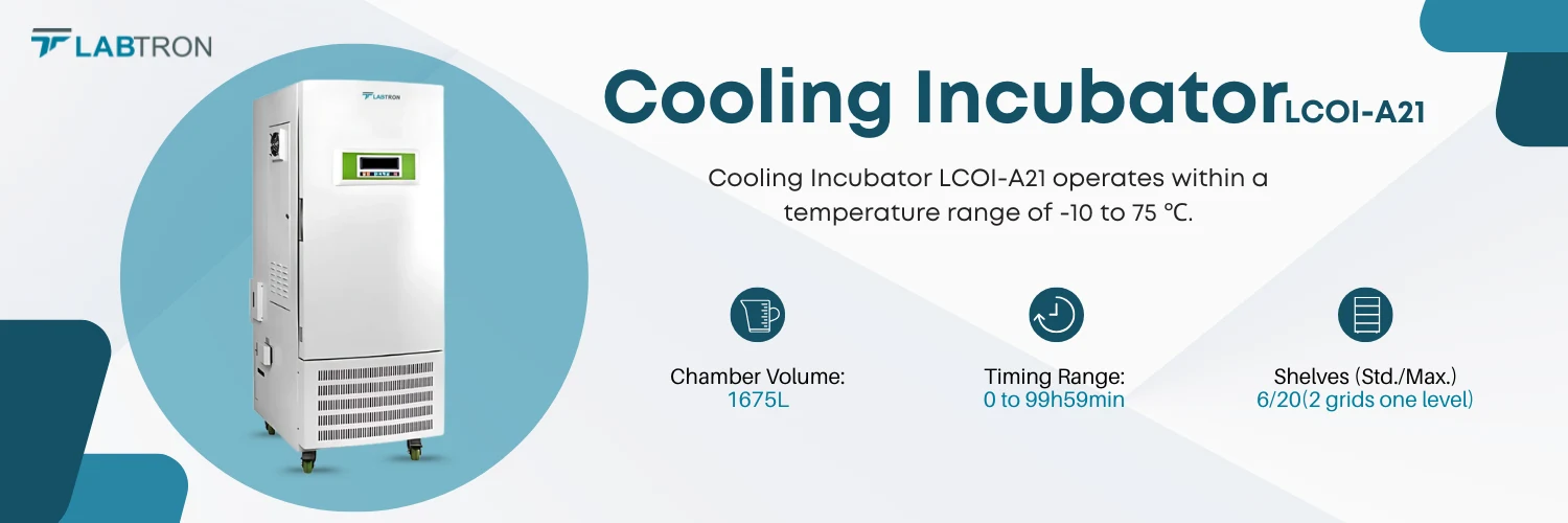 Cooling Incubator LCOI-A21 | Chamber Volume 1675L | Timing Range 0 to 99h59min