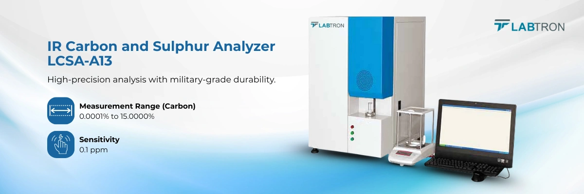 IR Carbon and Sulphur Analyzer LCSA-A13(Front View)