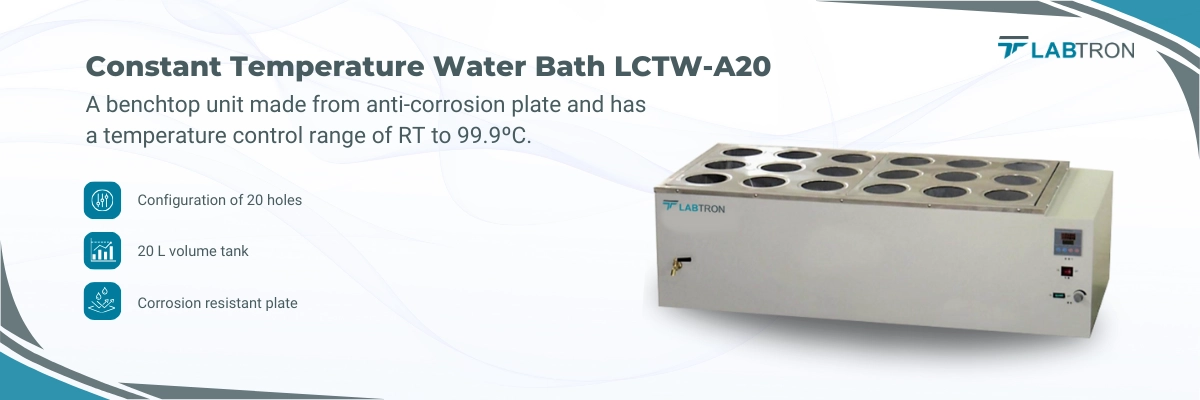 Constant Temperature Water Bath LCTW-A20 Banner