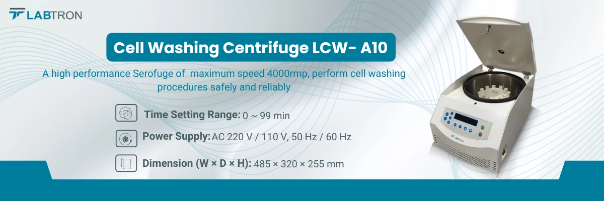 Cell Washing Centrifuge LCW-A10 Banner