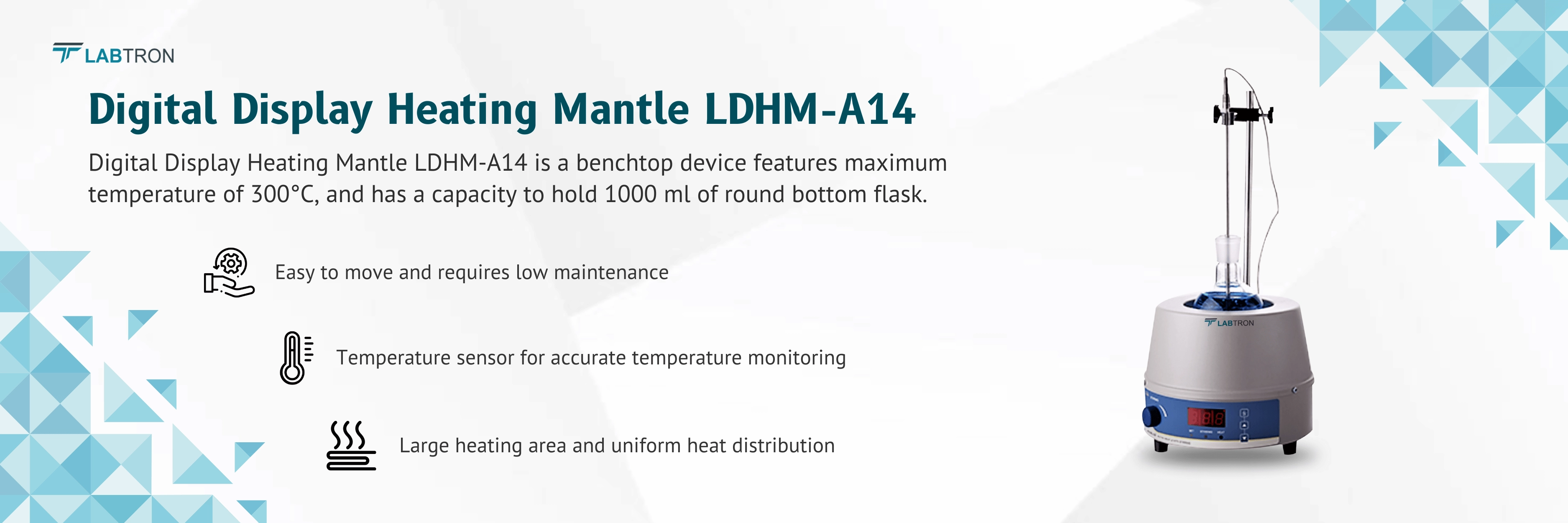 Digital Display Heating Mantle LDHM-A14 Banner