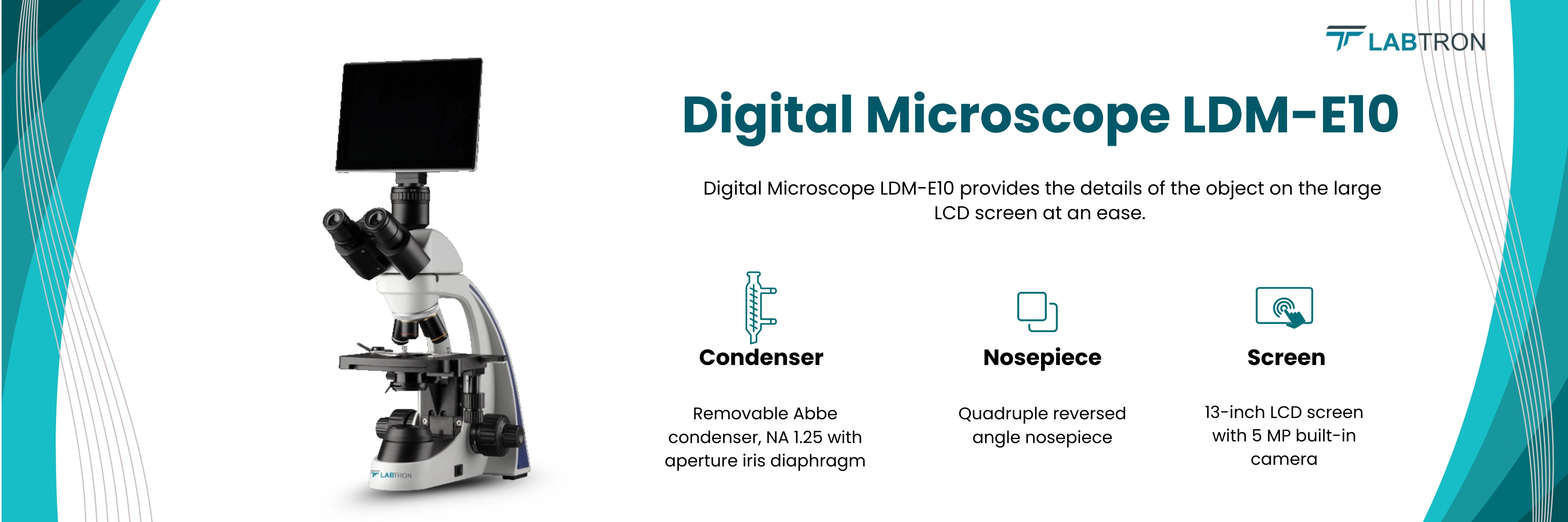 Digital Microscope LDM-E10 | Observation: Brightfield | Eyepiece: WF 10X/18