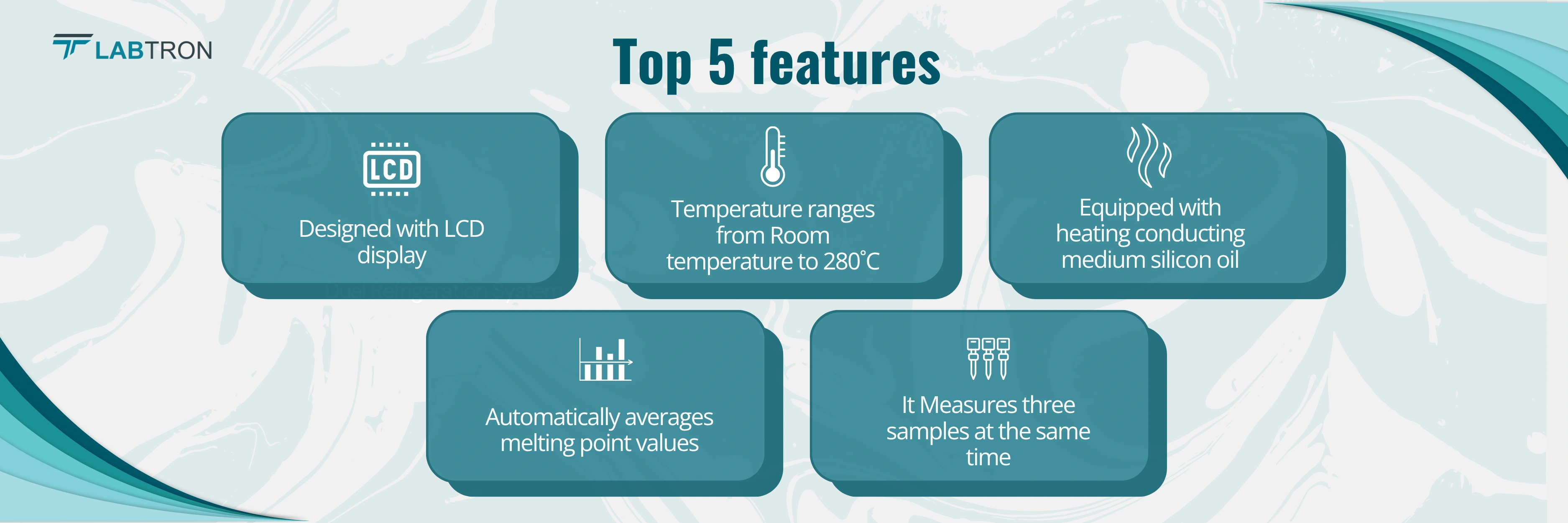 Melting Point Apparatus LDMP-B20 | Designed with LCD display | Temperature ranges from Room temperature to 280˚C