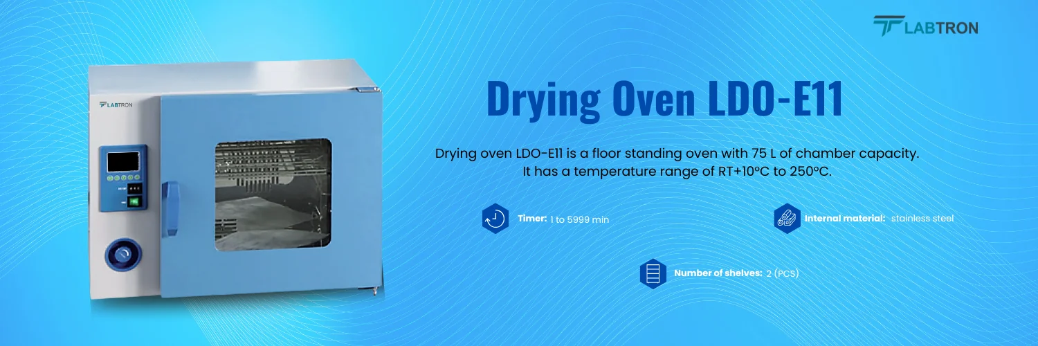 Drying Oven LDO-E11|Chamber volume 75 L | Method	Force convection