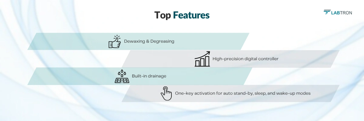 Digital Ultrasonic Cleaner LDUC-C13 | Dewaxing & Degreasing | Built-in drainage