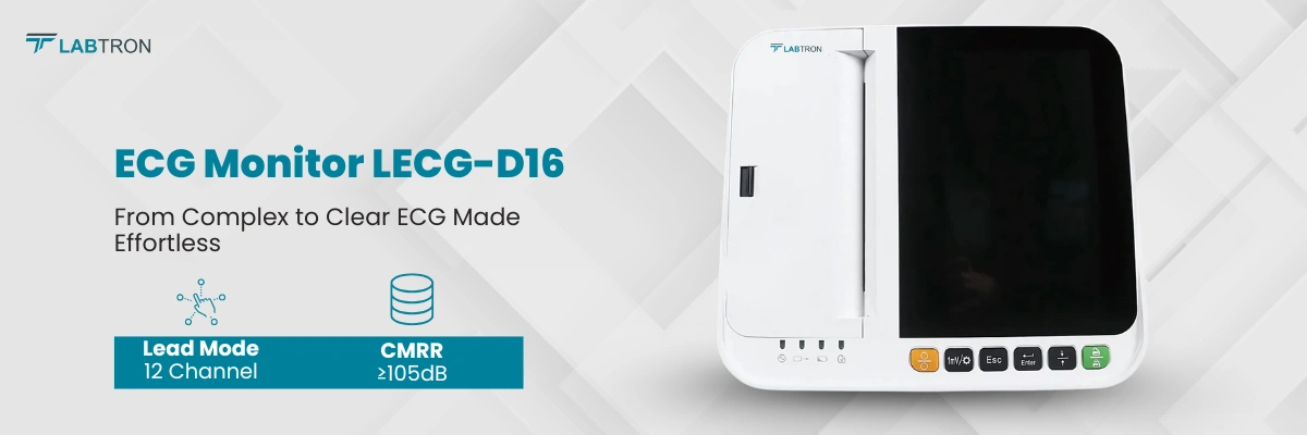 ECG Monitor LECG-D16 | Lead Mode: 12 Channel | CMRR: ≥105 dB
