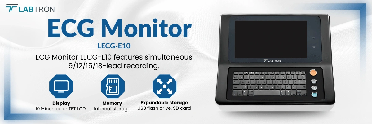ECG Monitor LECG-E10 | Expandable Storage | 10.1 inch display
