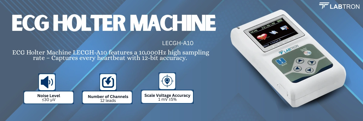 ECG Holter Monitor LECGH-A10 | 12 lead channel | 1mV scale voltage accuracy 