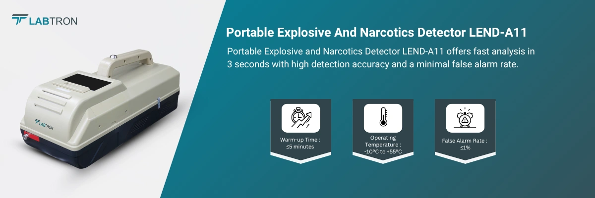 Portable Explosive And Narcotics Detector LEND-A11 | Warm-up Time-≤5 minutes | Operating Temperature--10°C to +55°C