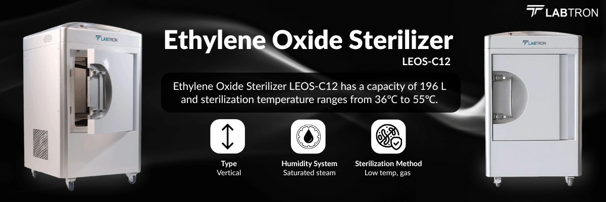 Ethylene Oxide Sterilizer LEOS-C12 | Type Vertical | Capacity 196 L