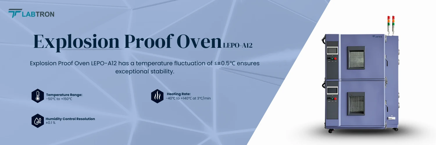 Explosion Proof Oven LEPO-A12 | Temperature Range	-50℃ to +150℃ | Temperature Fluctuation   ≤±0.5℃