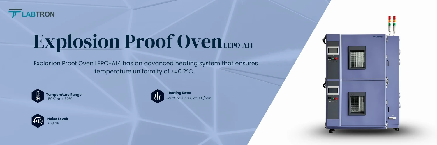 Explosion Proof Oven LEPO-A14 | Temperature Range	-50℃ to +150℃ | Temperature Fluctuation	≤±0.5℃