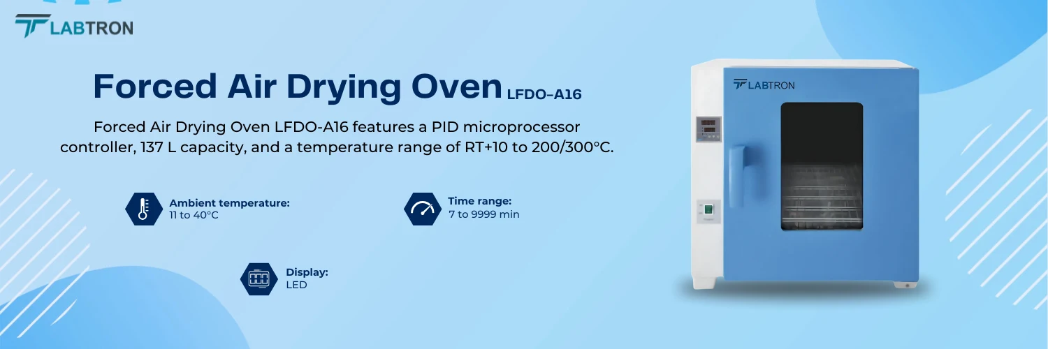 Forced Air Drying Oven LFDO-A16 | Capacity	137 L | Temperature range  RT+10 to 200/300°C