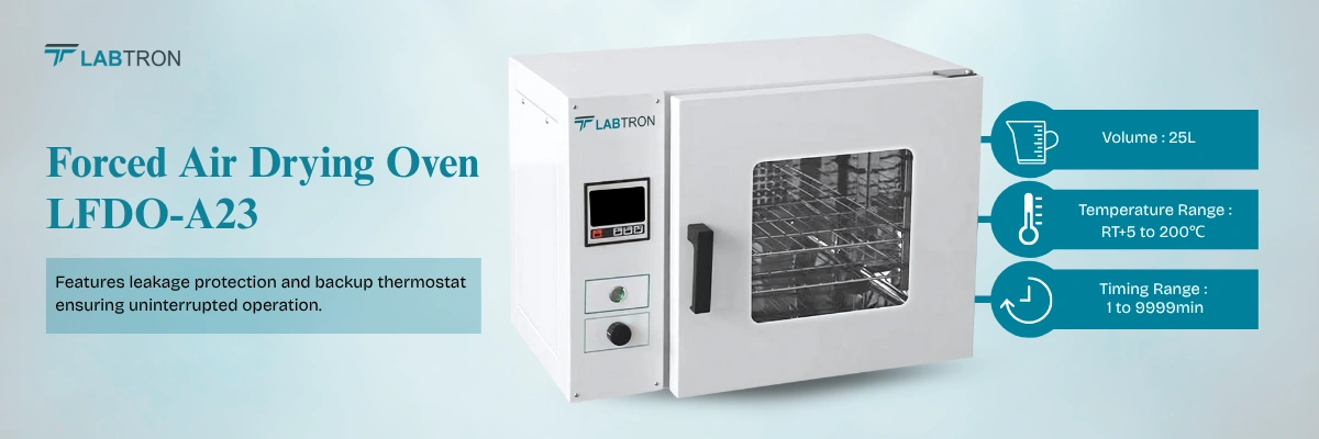 Forced Air Drying Oven LFDO-A23 | Volume: 25L | Temperature Range: RT+5 to 200℃