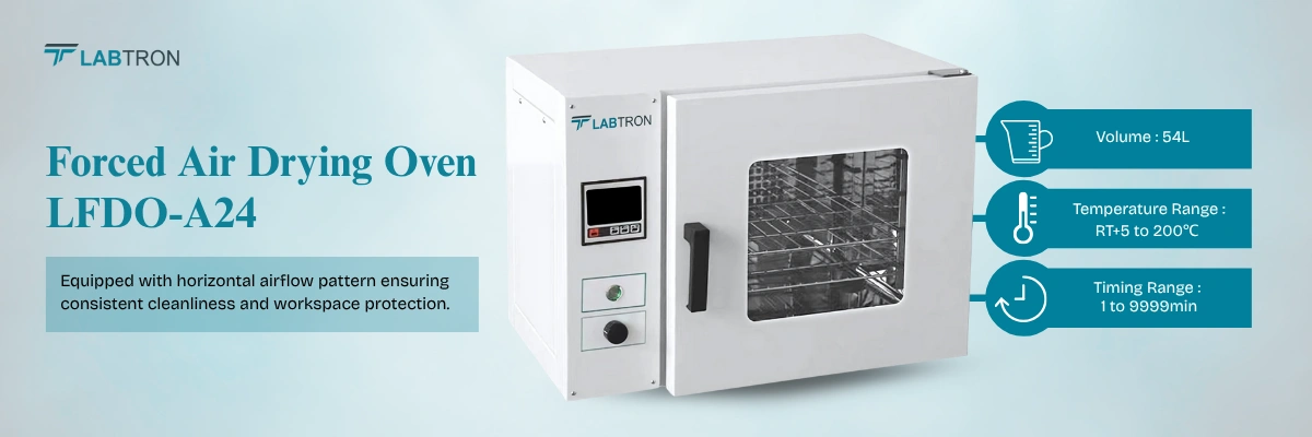 Forced Air Drying Oven LFDO-A24 | Volume: 54L | Temperature Range: RT+5 to 200℃