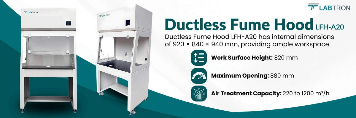 Ductless Fume Hood LFH-A20 | Work Surface Height: 820 mm