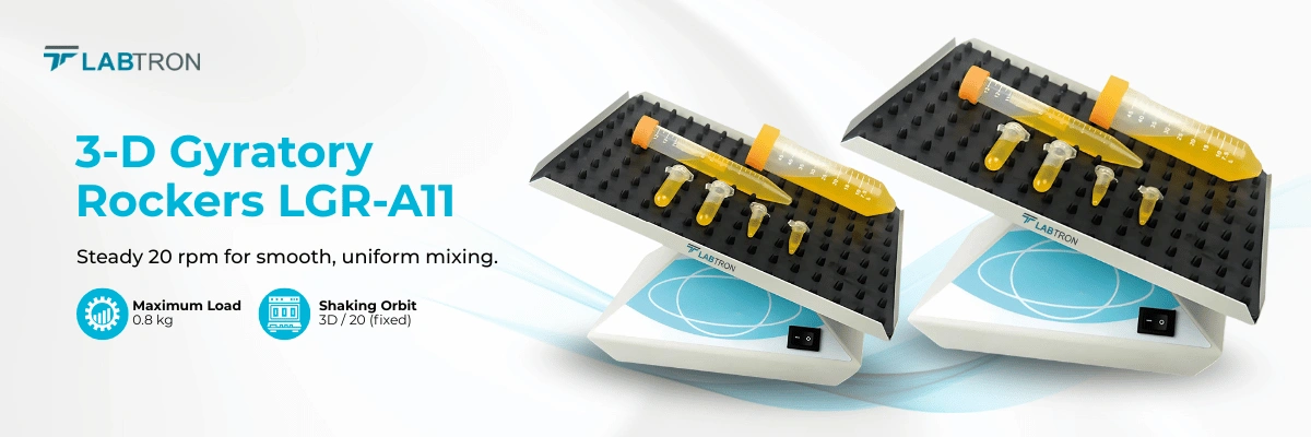 3-D Gyratory Rockers LGR-A11 | Speed Range-20rpm | Shaking Orbit-3D / 20 (fixed)