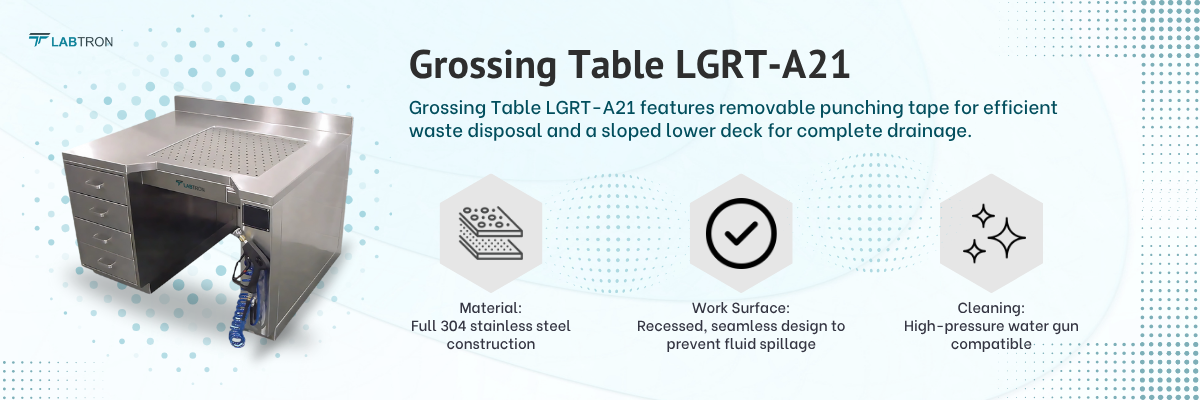 Grossing Table LGRT-A21 | High-pressure water gun | Full 304 stainless-steel material