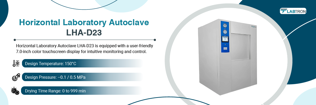 Horizontal Laboratory Autoclave LHA-D23 | Design Temperature: 150°C | Design Pressure: –0.1 / 0.5 MPa