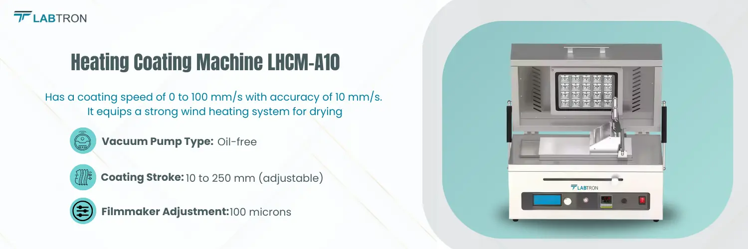 Heating Coating Machine LHCM-A10|Vacuum Pump Type  Oil-free|Coating Stroke  10 to 250 mm (adjustable)