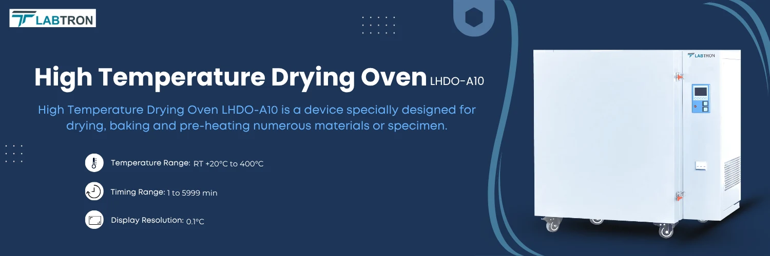 High Temperature Drying Oven LHDO-A10 | Chamber Volume	50 L | Shelves	2