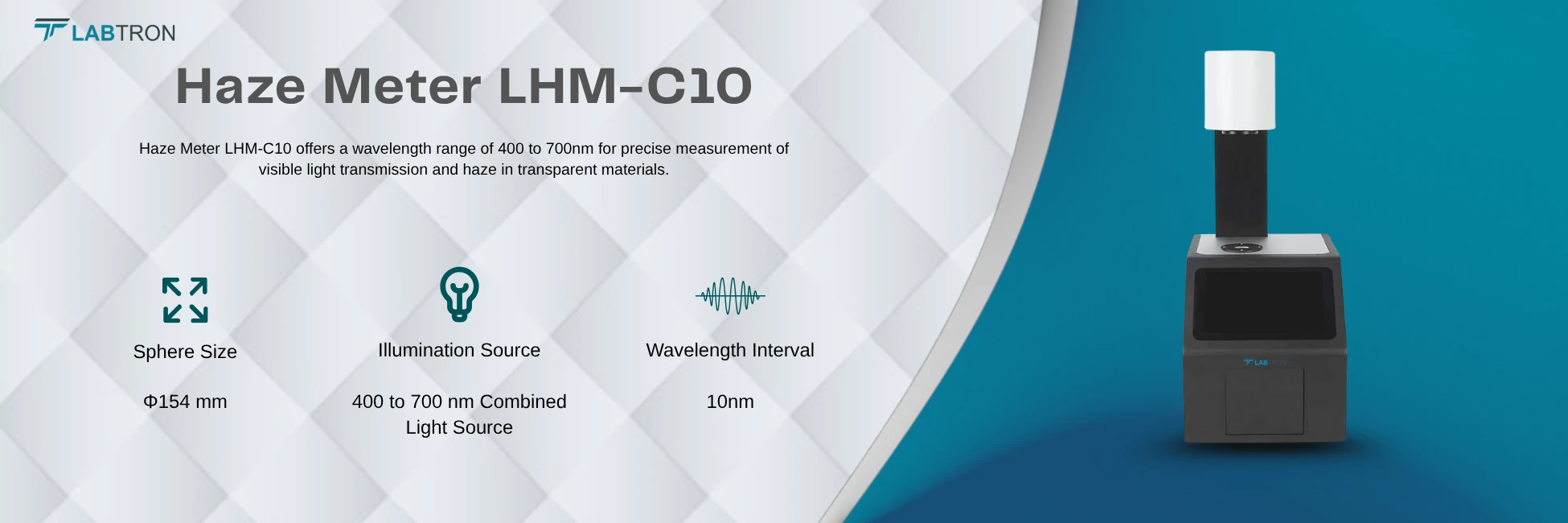 Haze Meter LHM-C10 | Sphere Size : Φ154 | Illumination Source : 400 to 700 nm