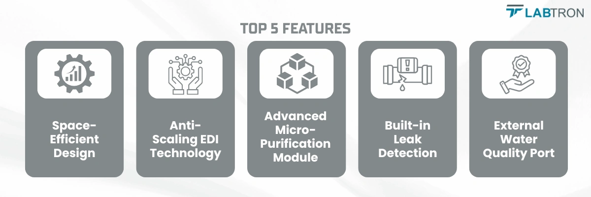 High Purity Water System LHPW-A20 | Space-Efficient Design | Anti-Scaling EDI Technology