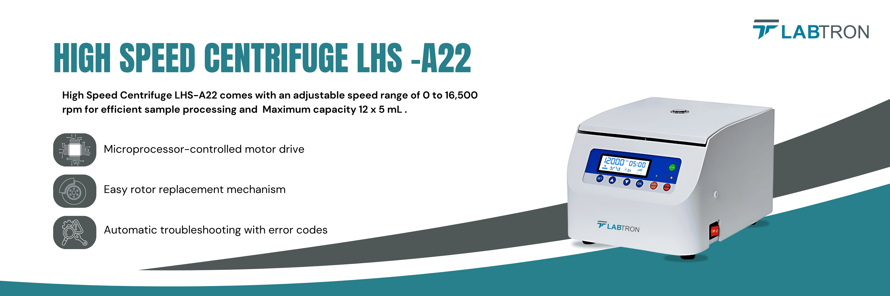 High Speed Centrifuge LHS-A22 Banner