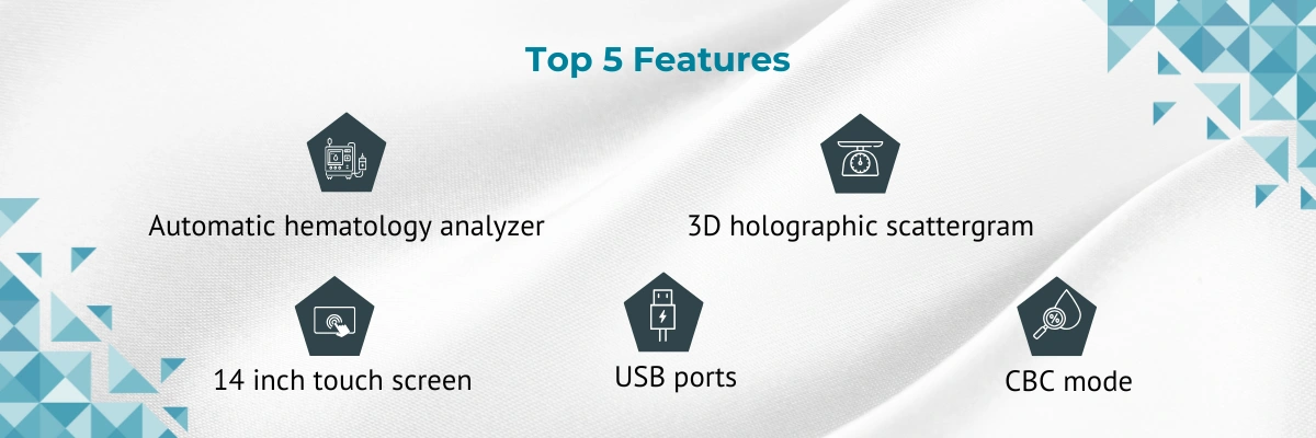 Hematology Analyzer LHTA-A10 | Automatic hematology analyzer | 3D holographic scattergram