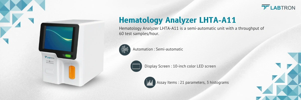 Hematology Analyzer LHTA-A11 | Automation : Semi-automatic | Display Screen : 10-inch color LED screen