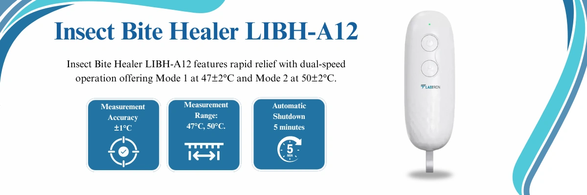 Insect Bite Healer LIBH-A12 | Measurement Accuracy: ±1°C | Measurement Range: 47°C, 50°C.