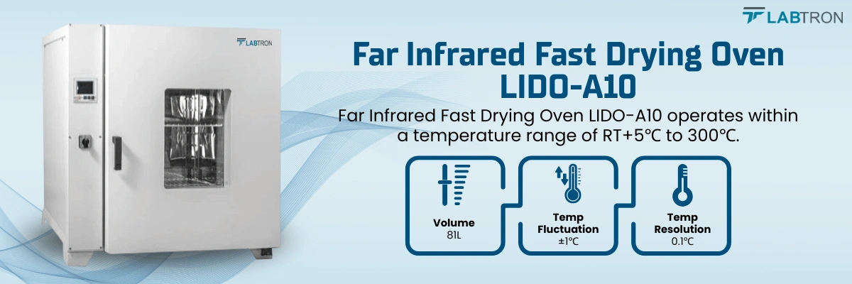 Far Infrared Fast Drying Oven LIDO-A10 | Volume 81L | Temperature Fluctuation ±1℃