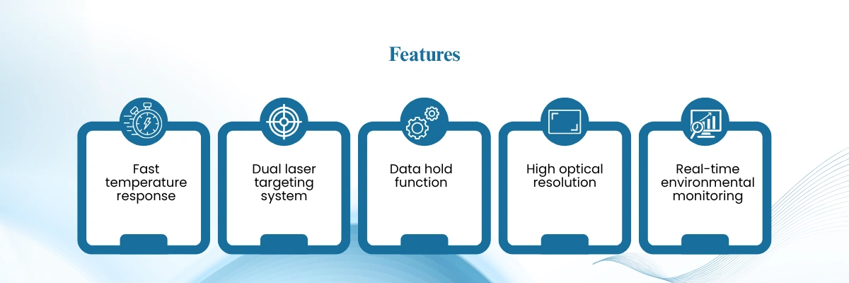 Infrared Thermometer LIFT-D21 | Fast temperature response | Dual laser targeting system