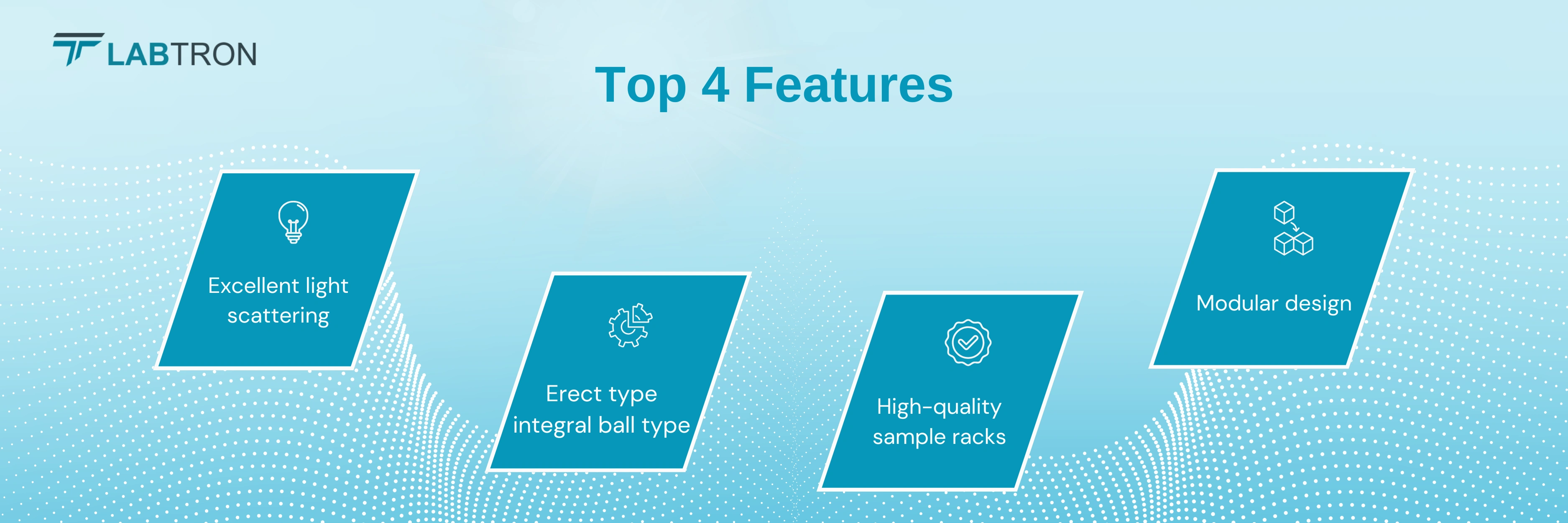 Quantum Efficiency Integrating Sphere LIGS-D11 | Excellent light scattering | Erect type integral ball type | High-quality sample racks | Modular design